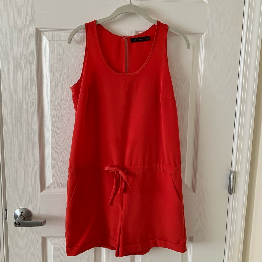 Orange Romper - S - The Limited